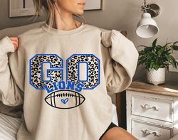 vintage detroit football sweatshirt lions football crewneck retro style lions shirt gift for lions football fan detroit