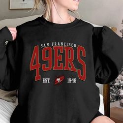 vintage san francisco football sweatshirt 49ers football crewneck retro 49ers shirt gift for 49ers football fan  sf