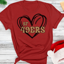 49ers women shirt, 49ers football fan sweatshirt, sf 49ers t-shirt, red 49ers shirt, women 49ers shirt, cute 49ers shirt