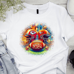 super bowl 2024 shirt, super bowl shirt, sublimation design, super bowl t-shirt, game day