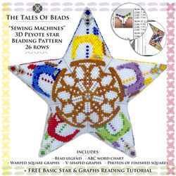 peyote star pattern sewing machines / beaded stars patterns seamstress seed bead ornaments