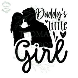 daddys little girl svg father and daughter design