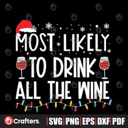 most likely to drink all the wine svg