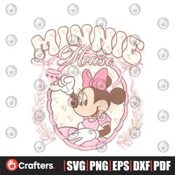 retro disney pink tea minnie mouse png