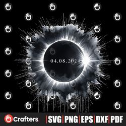 solar eclipse 2024 sublimation design