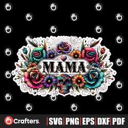 mama western sublimation design mom png