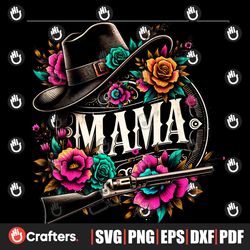 mama western sublimation mother's day