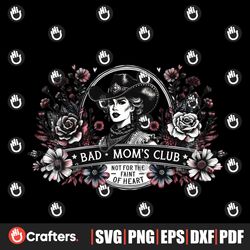 bad mom's club sublimation design