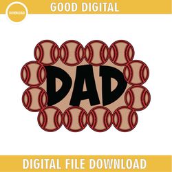 baseball dad father day sport svg