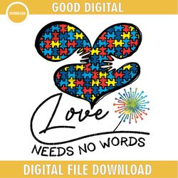 love need no words dandelion autism png