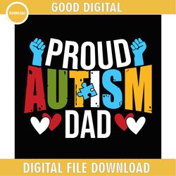 proud autism dad celebrate different png