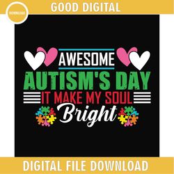 autism awareness day make my soul bright png