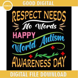 happy world autism awareness day respect png