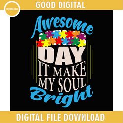 awesome autism puzzle make my soul bright png