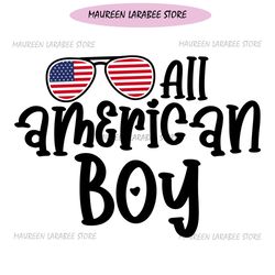 All American Boy Flag Glasses SVG