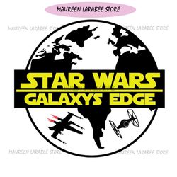 new star wars galaxy edge logo silhouette svg