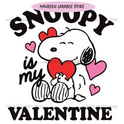 snoopy is my valentine svg