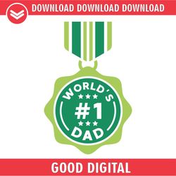 worlds first dad funny medal svg