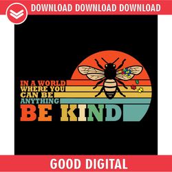 be anything be kind autism bee puzzle svg