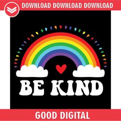 be kind autism awareness day colorful rainbow svg