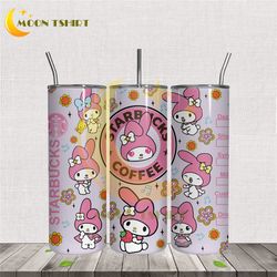 my melody starbucks coffee 20oz tumbler wrap png