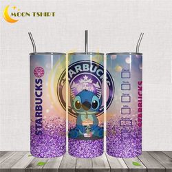 stitch starbucks coffee 20oz tumbler wrap png