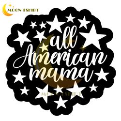 All American Mama Star Doodle 4th Of July SVG