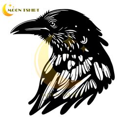 crow svg, crow clipart, crow svg files for cricut, bird svg cut file, outdoors svg