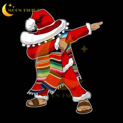 dabbing mexican serape poncho santa png best files design