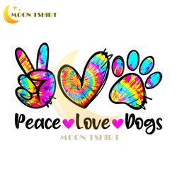 peace love dogs png, tie dye dog paw dog mom png, mama sunflower png, mother's day png, funny mother's day png, mother's