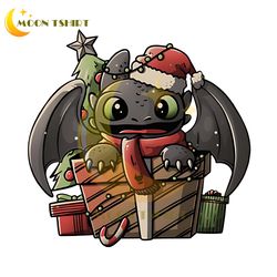 toothless christmas light , xmas snowflakes , cartoon character