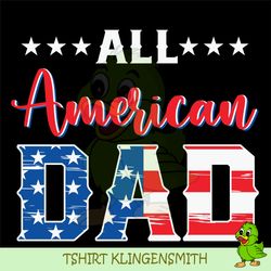 all american dad 4th of july usa flag svg