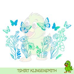 butterfly floral full wrap svg