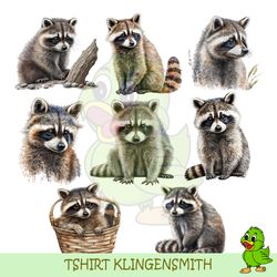 raccoon clipart | watercolor woodland animals clipart | baby animals | cute raccoon png | junk journal | digital planner