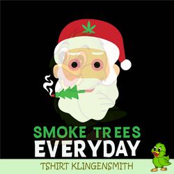 santa smokes trees everyday png best files design download