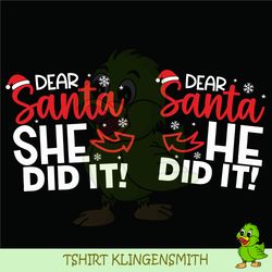 christmas couple shirt svg, holiday couples svg shirt, santa he did it, santa she did it, funny couple christmas bundle