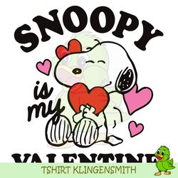 snoopy is my valentine svg