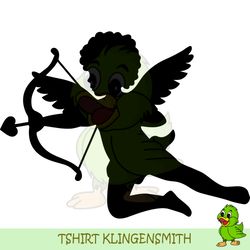 cute cupid silhouette svg