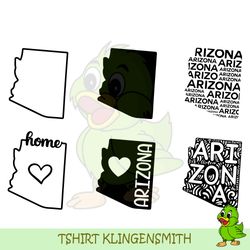 arizona state svg / cut file / cricut / clip art / commercial use / silhouette / arizona svg / arizona home svg / arizon