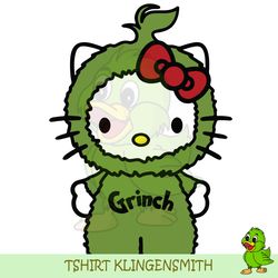 hello kitty grinch svg, the grinch svg, hello kitty svg, christmas svg