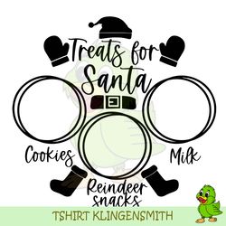 cookies for santa tray svg, png, dxf, jpg, treats for santa svg, treats for santa tray svg cut file, treats for santa