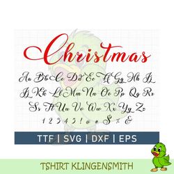 christmas script font, christmas letters svg, holiday font, font with tails, christmas monogram, farmhouse font, digital