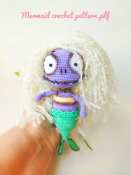 crochet pattern mermaid zombie sea doll cute horror zombie doll amigurumi pattern pdf in english scare mermaid pattern