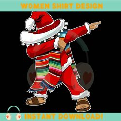 dabbing mexican serape poncho santa png best files design