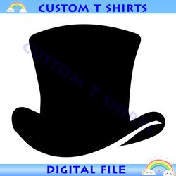 the mad hatter hat alice in wonderland svg vector cut file