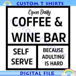 coffee and wine bar svg