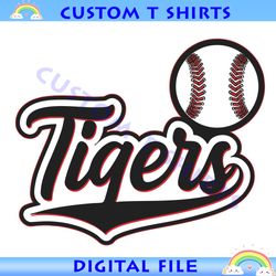 tigers baseball tigers softball svg cut file