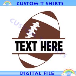 football svg, football split monogram svg, football svg file for cricut, silhouette