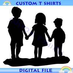 children svg, kids svg, boys svg, girls svg, siblings svg, children silhouette svg, school children svg