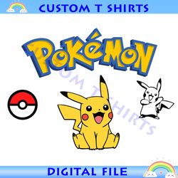 pokemon svg, pokemon bundle, pokemon clipart, pokemon png, pokemon font, pikachu svg, cricut svg, silhouette svg, pokemo